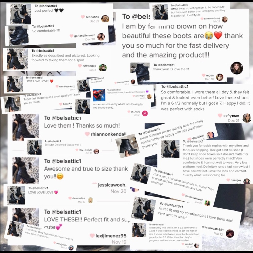 Lug Sole Lace Up Combat Boots - Picture 6 of 9